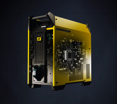 Photo of the Warrior Edge MIG welding power source—front view