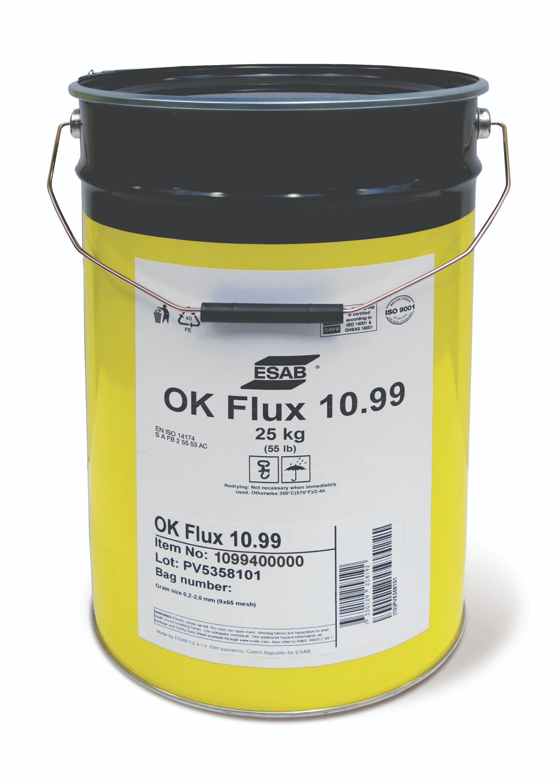 OK Flux 10.99 Flux Bag Steel Bucket